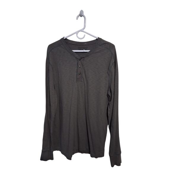 Converse One Star Mens size Large Grungecore Henley Tee Alternative Slub Cotton - Picture 6 of 10